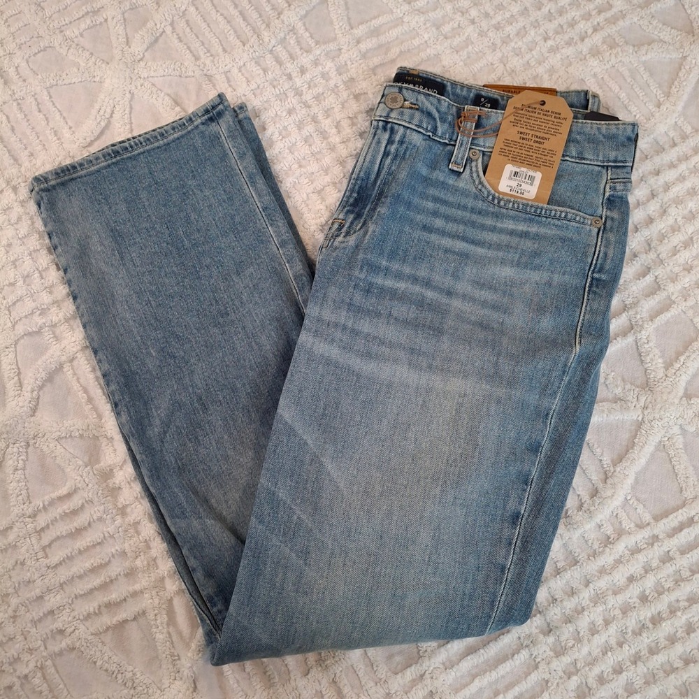 Lucky Brand Sweet Straight‎ Ankle Jeans Womens 8/29 Light Wash Italian Denim NWT